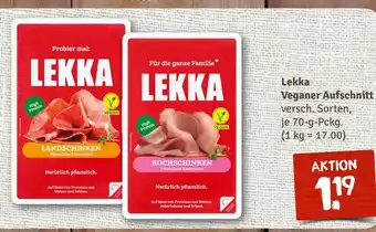 nahkauf Lekka veganer aufschnitt Angebot