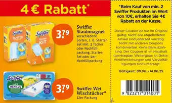 tegut Swiffer staubmagnet oder wet wischtücher Angebot