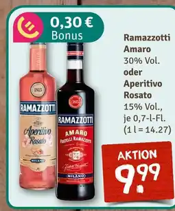 nahkauf Ramazzotti amaro oder aperitivo rosato Angebot