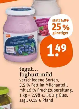 tegut Tegut... joghurt mild Angebot