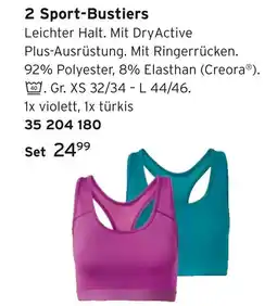 Tchibo 2 sport-bustiers Angebot
