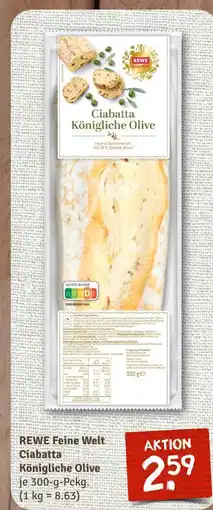 nahkauf Rewe feine welt ciabatta königliche olive Angebot