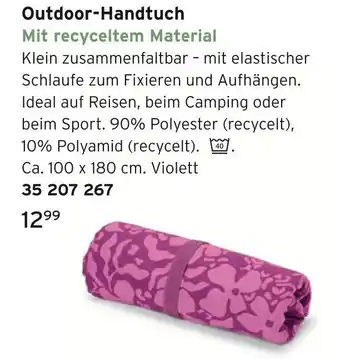 Tchibo Outdoor-handtuch Angebot