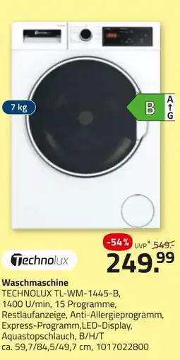 ROLLER Technolux waschmaschine Angebot