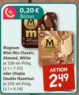 nahkauf Magnum mini mix classic, almond, white oder utopia double hazelnut Angebot