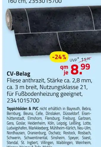 ROLLER Cv-belag Angebot