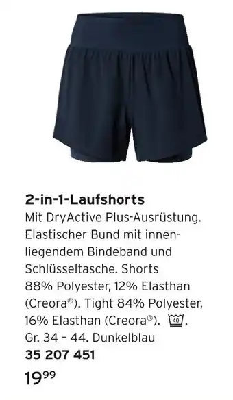 Tchibo 2-in-1-laufshorts Angebot
