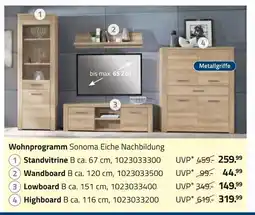 ROLLER Wohnprogramm sonoma eiche nachbildung Angebot