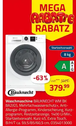 ROLLER Bauknecht waschmaschine wm bk 8a2jgs Angebot
