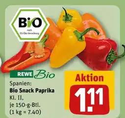 REWE Rewe bio bio snack paprika Angebot