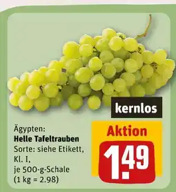 REWE Kernlos helle tafeltrauben Angebot