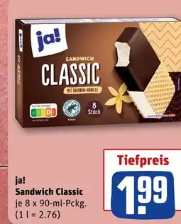 REWE Ja! sandwich classic Angebot
