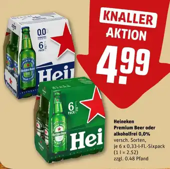 REWE Heineken premium beer Angebot