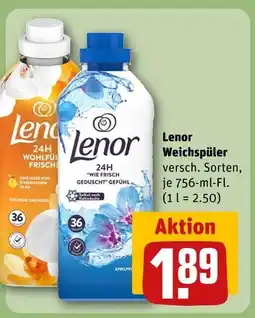 REWE Lenor weichspüler Angebot
