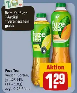 REWE Fuze tea Angebot