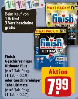 REWE Finish geschirrreiniger ultimate plus Angebot