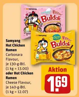 REWE Samyang hot chicken ramen Angebot