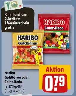 REWE Haribo goldbären oder color-rado Angebot