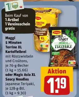 REWE Maggi 5 minuten terrine xl kartoffelbrei Angebot
