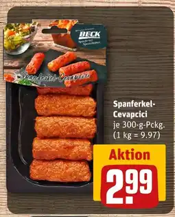 REWE Beck spanferkel-cevapcici Angebot
