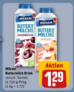REWE Milram buttermilch drink Angebot