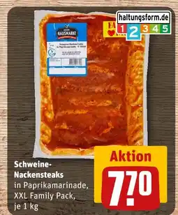 REWE Hausmarke schweine-nackensteaks Angebot