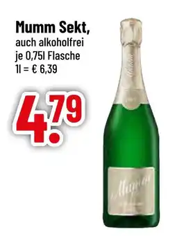 trinkgut Mumm sekt Angebot