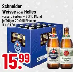 trinkgut Schneider weisse oder helles Angebot