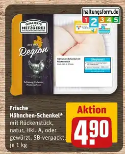 REWE Qualitäts metzgerei wilhelm brandenburg frische hähnchen-schenkel Angebot