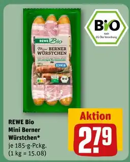REWE Rewe bio mini berner würstchen Angebot