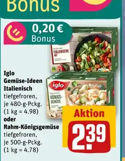 REWE Iglo gemüse-ideen italienisch Angebot