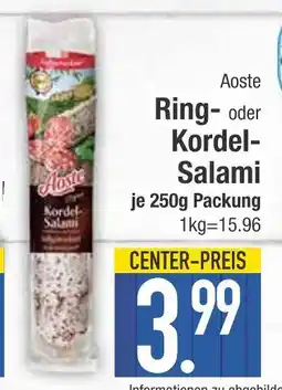 Edeka Aoste ring- oder kordel-salami Angebot