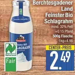 Edeka Berchtesgadener land feinster bio schlagsahm Angebot