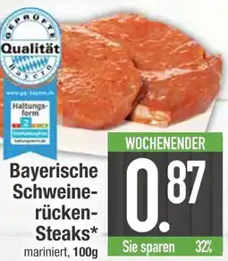 Edeka Bayerische schweinerücken-steaks Angebot