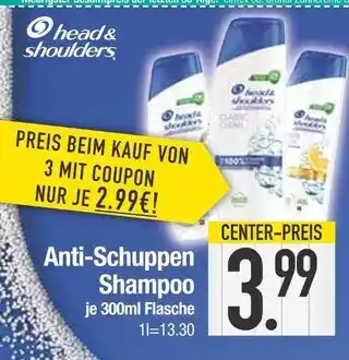 Edeka Head & shoulders anti-schuppen shampoo Angebot