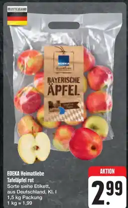 E-Center Edeka heimatliebe tafeläpfel rot Angebot