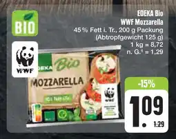 E-Center Edeka bio wwf mozzarella Angebot