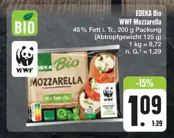 E-Center Edeka bio wwf mozzarella Angebot