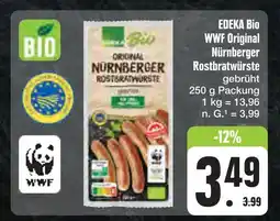 E-Center Edeka bio wwf original nürnberger rostbratwürste Angebot