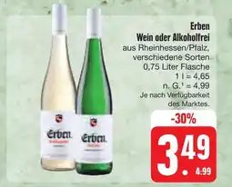 E-Center Erben wein oder alkoholfrei Angebot