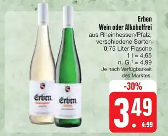 E-Center Erben wein oder alkoholfrei Angebot