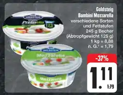 E-Center Goldsteig bambini mozzarella Angebot