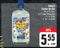 E-Center Finley's london dry gin Angebot