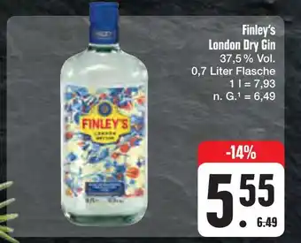 E-Center Finley's london dry gin Angebot