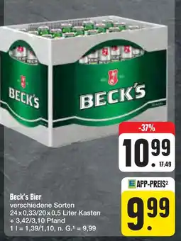 E-Center Beck's beck's bier Angebot