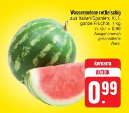 E-Center Wassermelone rotfleischig Angebot