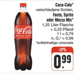 nah & gut Coca-cola fanta, sprite oder mezzo mix Angebot