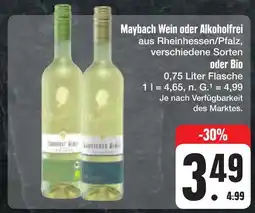 E-Center Maybach wein oder alkoholfrei oder bio Angebot