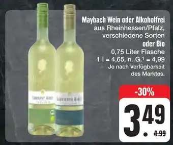 E-Center Maybach wein oder alkoholfrei oder bio Angebot