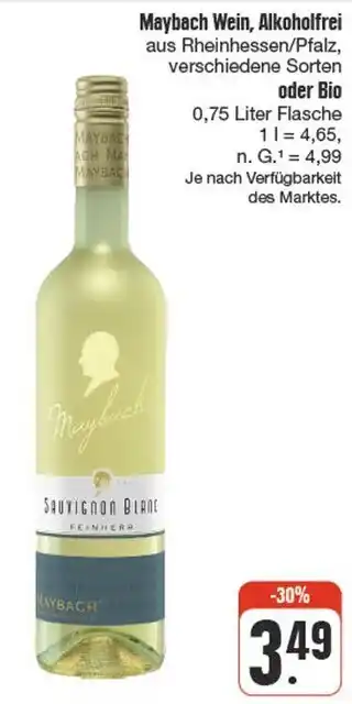 nah & gut Maybach wein, alkoholfrei oder bio Angebot